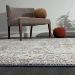 Milas Blue 7 ft. 9 in. x 10 ft. 2 in. Oriental Polypropylene Area Rug by Abani -Abani Sales blue abani area rugs mil100a 8 76 1000