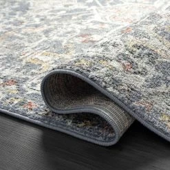 Milas Blue 6 ft. x 9 ft. Oriental Polypropylene Area Rug by Abani 16 Milas Blue 6 ft. x 9 ft. Oriental Polypropylene Area Rug by Abani -Abani Sales blue abani area rugs mil130a 6 4f 1000