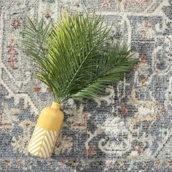 Milas Blue 6 ft. x 9 ft. Oriental Polypropylene Area Rug by Abani 19 Milas Blue 6 ft. x 9 ft. Oriental Polypropylene Area Rug by Abani -Abani Sales blue abani area rugs mil130a 6 fa 1000