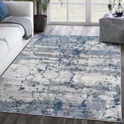Abani Rugs MIST MIS100A Abstract Concrete Wall Blue 5 ft. 3 in. x 7 ft. 6 in. Area Rug 17 Abani Rugs MIST MIS100A Abstract Concrete Wall Blue 5 ft. 3 in. x 7 ft. 6 in. Area Rug -Abani Sales blue abani area rugs mis100a 5 31 1000
