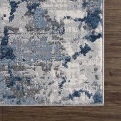 Abani Rugs MIST MIS100A Abstract Concrete Wall Blue 5 ft. 3 in. x 7 ft. 6 in. Area Rug 13 Abani Rugs MIST MIS100A Abstract Concrete Wall Blue 5 ft. 3 in. x 7 ft. 6 in. Area Rug -Abani Sales blue abani area rugs mis100a 5 4f 1000