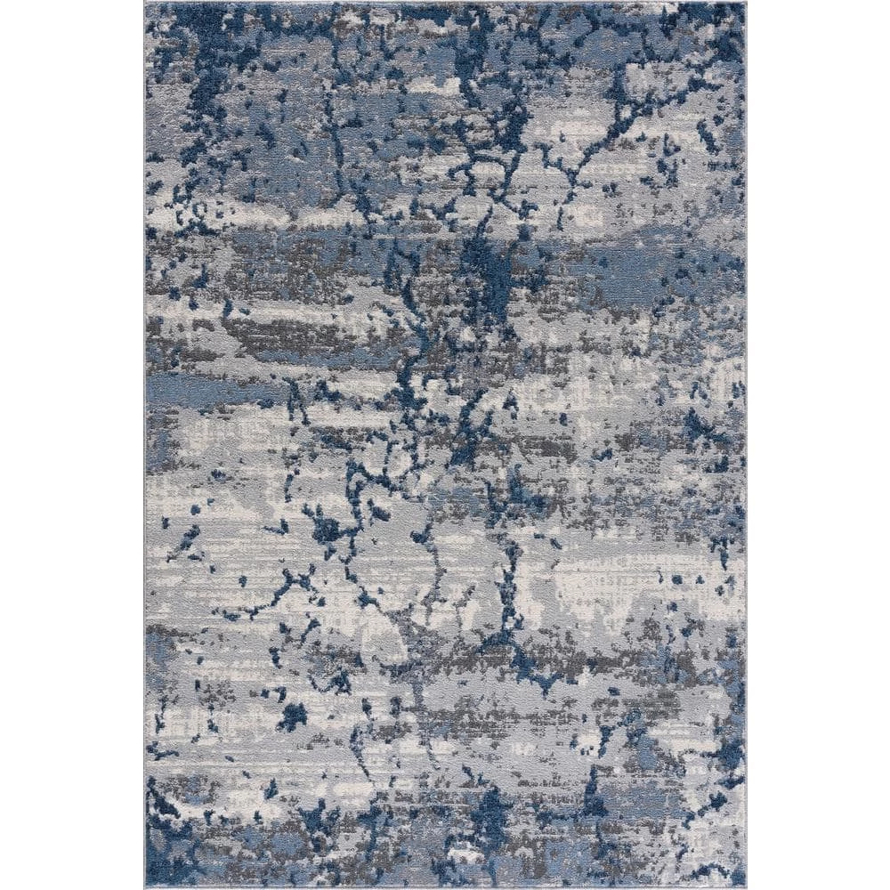 Abani Rugs MIST MIS100A Abstract Concrete Wall Blue 5 ft. 3 in. x 7 ft. 6 in. Area Rug 3 Abani Rugs MIST MIS100A Abstract Concrete Wall Blue 5 ft. 3 in. x 7 ft. 6 in. Area Rug