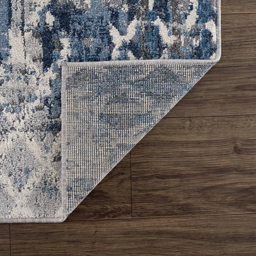 Abani Rugs MIST MIS110A Mesh Blue 7 ft. 9 in. x 10 ft. 2 in. Area Rug 7 Abani Rugs MIST MIS110A Mesh Blue 7 ft. 9 in. x 10 ft. 2 in. Area Rug - Image 5