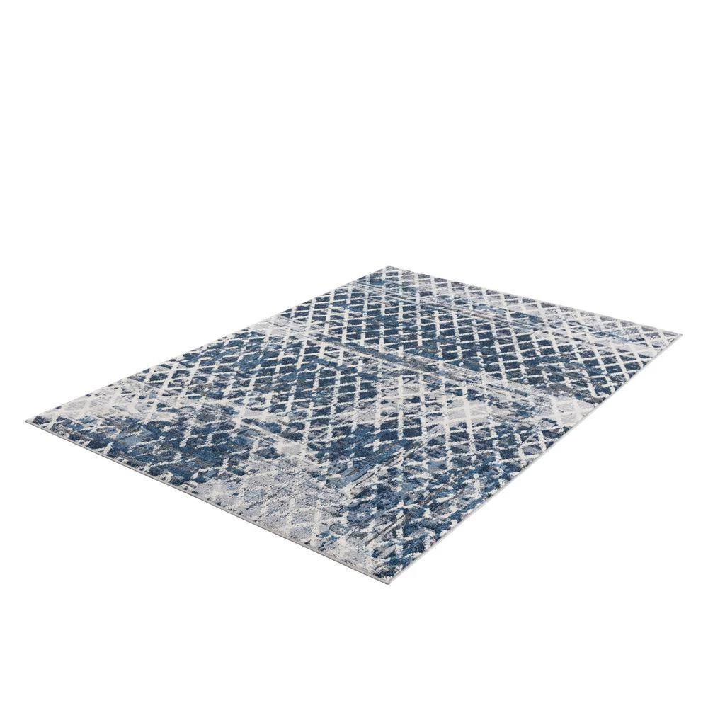 Abani Rugs MIST MIS110A Mesh Blue 7 ft. 9 in. x 10 ft. 2 in. Area Rug 8 Abani Rugs MIST MIS110A Mesh Blue 7 ft. 9 in. x 10 ft. 2 in. Area Rug - Image 6