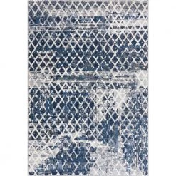 Abani Rugs MIST MIS110A Mesh Blue 7 ft. 9 in. x 10 ft. 2 in. Area Rug