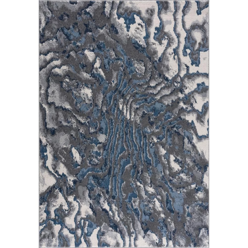 Abani Rugs MIST MIS120A Abstract Blue 5 ft. 3 in. x 7 ft. 6 in. Area Rug 3 Abani Rugs MIST MIS120A Abstract Blue 5 ft. 3 in. x 7 ft. 6 in. Area Rug