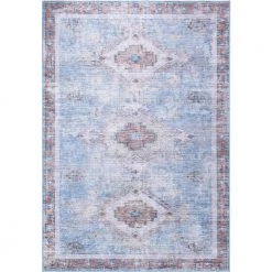 Abani Rugs Molana MOL120A Vintage Blue 7 ft. 9 in. x 10 ft. 2 in. Turkish Area Rug