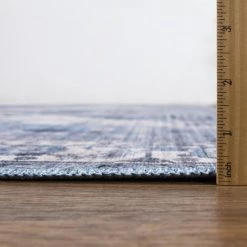 Abani Rugs Molana MOL130A Blue 5 ft. 3 in. x 7 ft. 6 in. Medallion Area Rug -Abani Sales blue abani area rugs mol130a 5 1f 1000