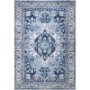 Abani Rugs Molana MOL130A Blue 5 ft. 3 in. x 7 ft. 6 in. Medallion Area Rug 2 Abani Rugs Molana MOL130A Blue 5 ft. 3 in. x 7 ft. 6 in. Medallion Area Rug -Abani Sales blue abani area rugs mol130a 5 64 1000