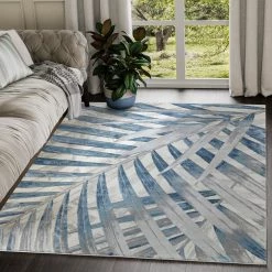 Nova Blue 9 ft. x 12 ft. Abstract Polyester Area Rug by Abani 15 Nova Blue 9 ft. x 12 ft. Abstract Polyester Area Rug by Abani -Abani Sales blue abani area rugs nov110a 9 31 1000