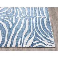 Nova Blue 9 ft. x 12 ft. Abstract Polyester Area Rug by Abani 11 Nova Blue 9 ft. x 12 ft. Abstract Polyester Area Rug by Abani -Abani Sales blue abani area rugs nov170a 9 40 1000