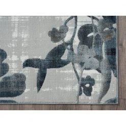 Nova Blue 7.9 ft. x 10.2 ft. Floral Polyester Area Rug by Abani -Abani Sales blue abani area rugs nov180a 8 40 1000