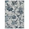 Nova Blue 7.9 ft. x 10.2 ft. Floral Polyester Area Rug by Abani