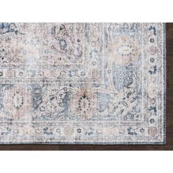 Paloma Blue 6 ft. x 9 ft. Oriental Polyester Area Rug by Abani 12 Paloma Blue 6 ft. x 9 ft. Oriental Polyester Area Rug by Abani -Abani Sales blue abani area rugs pal200a 6 40 1000