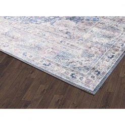 Paloma Blue 6 ft. x 9 ft. Oriental Polyester Area Rug by Abani 14 Paloma Blue 6 ft. x 9 ft. Oriental Polyester Area Rug by Abani -Abani Sales blue abani area rugs pal200a 6 4f 1000