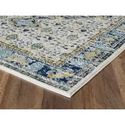 Porto Blue 4 ft. x 6 ft. Oriental Polypropylene Area Rug by Abani -Abani Sales blue abani area rugs prt160a 4 c3 1000