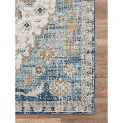Porto Blue 4 ft. x 6 ft. Oriental Polypropylene Area Rug by Abani 12 Porto Blue 4 ft. x 6 ft. Oriental Polypropylene Area Rug by Abani -Abani Sales blue abani area rugs prt170a 4 40 1000
