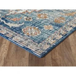 Porto Blue 4 ft. x 6 ft. Oriental Polypropylene Area Rug by Abani 13 Porto Blue 4 ft. x 6 ft. Oriental Polypropylene Area Rug by Abani -Abani Sales blue abani area rugs prt170a 4 c3 1000