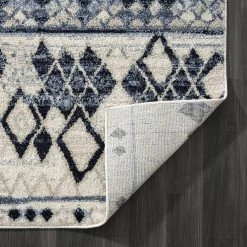 Sedona Blue 7 ft. 9 in. x 10 ft. 2 in. Oriental Polypropylene Area Rug by Abani -Abani Sales blue abani area rugs sed210a 8 1f 1000