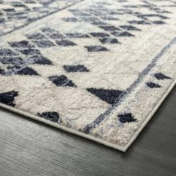 Sedona Blue 7 ft. 9 in. x 10 ft. 2 in. Oriental Polypropylene Area Rug by Abani -Abani Sales blue abani area rugs sed210a 8 c3 1000