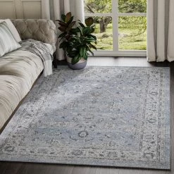 Troy Blue 7 ft. 9 in. x 10 ft. 2 in. Oriental Polypropylene Area Rug by Abani 13 Troy Blue 7 ft. 9 in. x 10 ft. 2 in. Oriental Polypropylene Area Rug by Abani -Abani Sales blue abani area rugs try110a 8 31 1000
