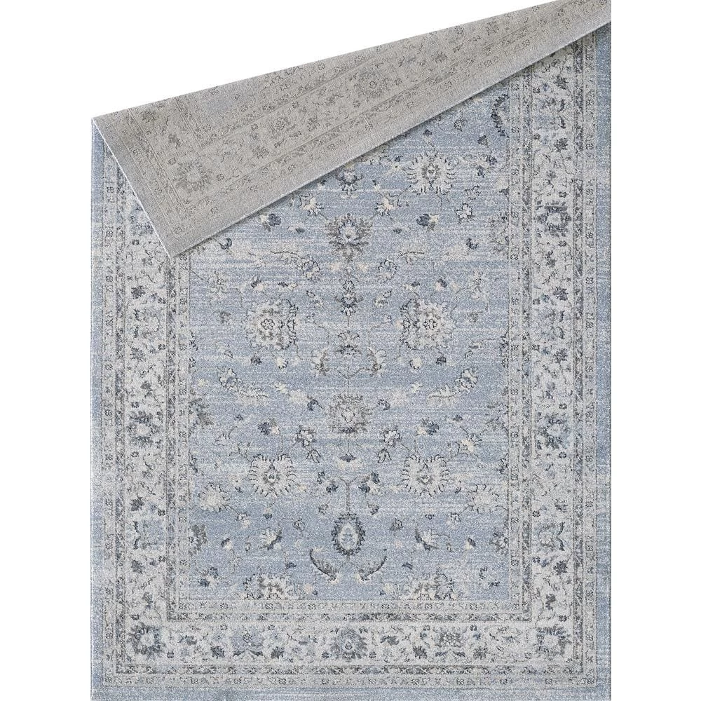 Troy Blue 7 ft. 9 in. x 10 ft. 2 in. Oriental Polypropylene Area Rug by Abani 4 Troy Blue 7 ft. 9 in. x 10 ft. 2 in. Oriental Polypropylene Area Rug by Abani - Image 2