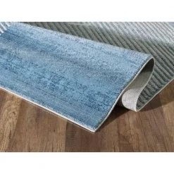 Vista Blue 4 ft. x 6 ft. Abstract Polyester Area Rug by Abani -Abani Sales blue abani area rugs vst180a 4 4f 1000
