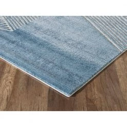 Vista Blue 4 ft. x 6 ft. Abstract Polyester Area Rug by Abani -Abani Sales blue abani area rugs vst180a 4 c3 1000