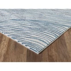 Vista Blue 7.9 ft. x 10.2 ft. Abstract Polyester Area Rug by Abani -Abani Sales blue abani area rugs vst190a 8 c3 1000