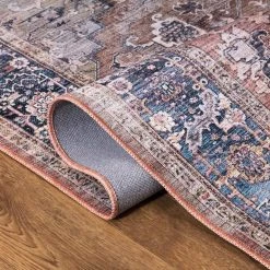 Abani Rugs Lola LOL150A Brown 7 ft. 9 in. x 10 ft. 2 in. Medallion Area Rug -Abani Sales brown abani area rugs lol150a 8 c3 1000