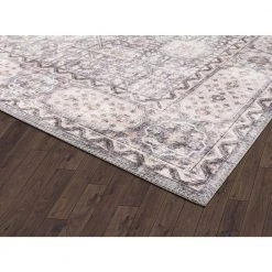 Paloma Brown 6 ft. x 9 ft. Oriental Polyester Area Rug by Abani -Abani Sales brown abani area rugs pal140a 6 4f 1000