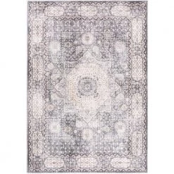 Paloma Brown 6 ft. x 9 ft. Oriental Polyester Area Rug by Abani