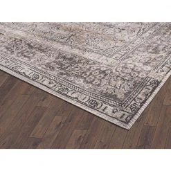 Paloma Brown 5 ft. 3 ft. x 7 ft. 6 in. Oriental Polyester Area Rug by Abani 14 Paloma Brown 5 ft. 3 ft. x 7 ft. 6 in. Oriental Polyester Area Rug by Abani -Abani Sales brown abani area rugs pal150a 5 4f 1000