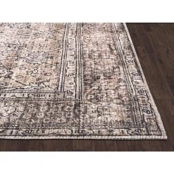 Paloma Brown 5 ft. 3 ft. x 7 ft. 6 in. Oriental Polyester Area Rug by Abani 11 Paloma Brown 5 ft. 3 ft. x 7 ft. 6 in. Oriental Polyester Area Rug by Abani -Abani Sales brown abani area rugs pal150a 5 e1 1000