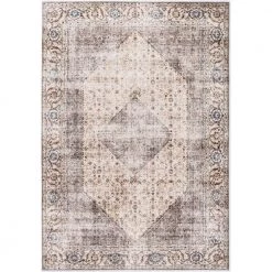 Paloma Brown 2 ft. x 5 ft. Oriental Polyester Area Rug by Abani