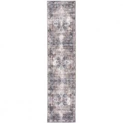 Paloma Brown 6 ft. x 9 ft. Distressed Polyester Area Rug by Abani -Abani Sales brown abani area rugs pal250a 6 1f 1000