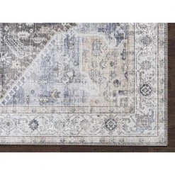 Paloma Brown 5 ft. 3 ft. x 7 ft. 6 in. Oriental Polyester Area Rug by Abani -Abani Sales brown abani area rugs pal280a 5 40 1000