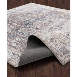 Paloma Brown 5 ft. 3 ft. x 7 ft. 6 in. Oriental Polyester Area Rug by Abani -Abani Sales brown abani area rugs pal280a 5 c3 1000