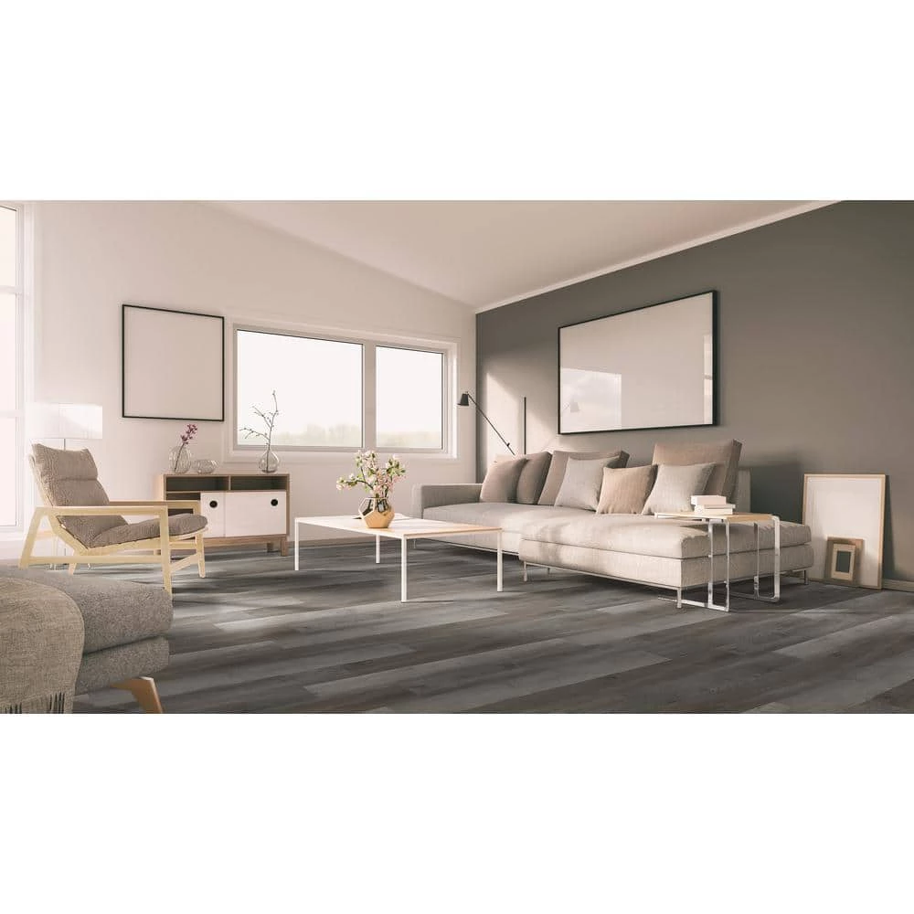 Centennial Weathered Oyster 6 in. W x 48 in. Glue-Down Luxury Vinyl Plank Flooring (72 Cases/2592 sq. ft./pallet) by A&A Surfaces 8 Centennial Weathered Oyster 6 in. W x 48 in. Glue-Down Luxury Vinyl Plank Flooring (72 Cases/2592 sq. ft./pallet) by A&A Surfaces - Image 6