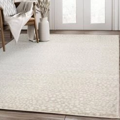 Arto Cream 6 ft. x 9 ft. Abstract Polypropylene Area Rug by Abani -Abani Sales cream abani area rugs art200a 6 31 1000