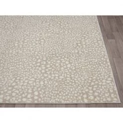 Arto Cream 6 ft. x 9 ft. Abstract Polypropylene Area Rug by Abani -Abani Sales cream abani area rugs art200a 6 4f 1000