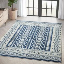 Casa Cream 4 ft. x 6 ft. Geometric Polypropylene Area Rug by Abani -Abani Sales cream abani area rugs cas220a 4 31 1000