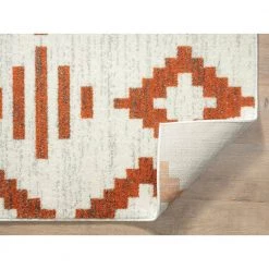 Casa Cream 4 ft. x 6 ft. Geometric Polypropylene Area Rug by Abani -Abani Sales cream abani area rugs cas240a 4 fa 1000