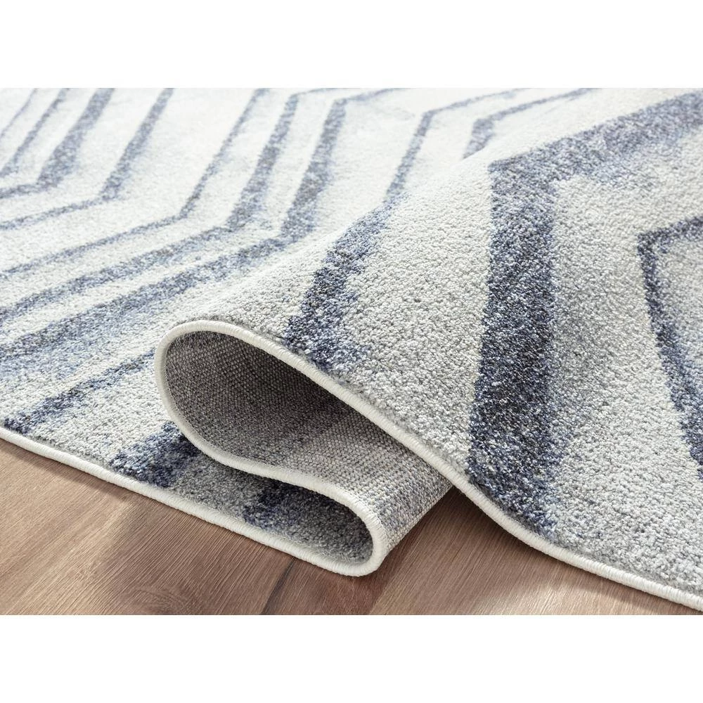 Cruz Cream 6 ft. x 9 ft. Geometric Polypropylene Area Rug by Abani 6 Cruz Cream 6 ft. x 9 ft. Geometric Polypropylene Area Rug by Abani - Image 4