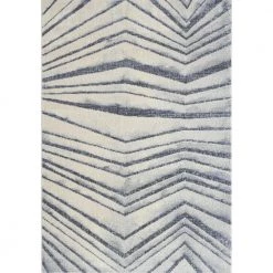 Cruz Cream 6 ft. x 9 ft. Geometric Polypropylene Area Rug by Abani