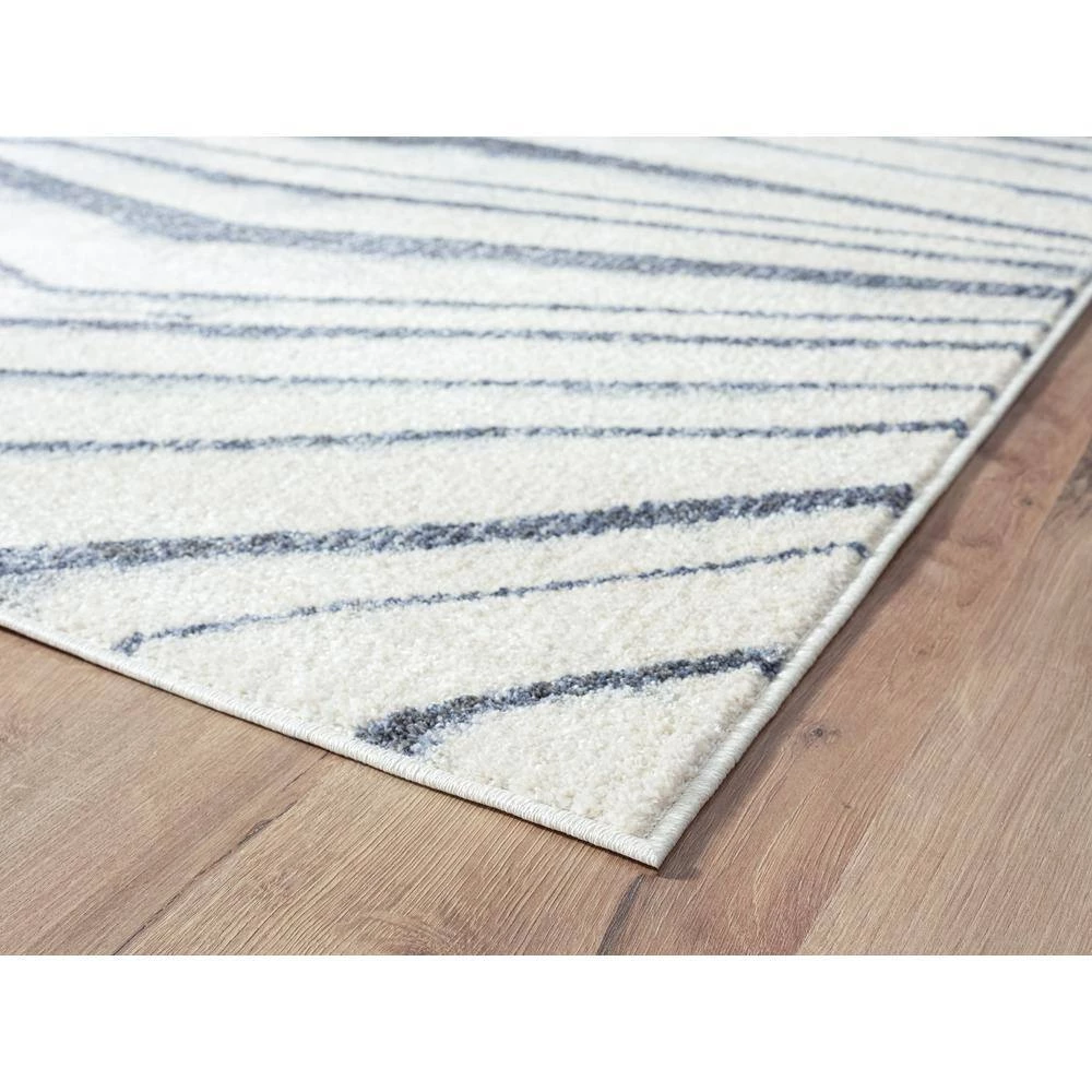 Cruz Cream 6 ft. x 9 ft. Geometric Polypropylene Area Rug by Abani 5 Cruz Cream 6 ft. x 9 ft. Geometric Polypropylene Area Rug by Abani - Image 3