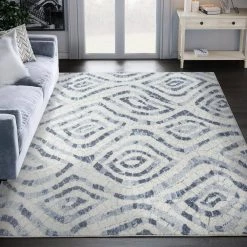 Cruz Cream 4 ft. x 6 ft. Geometric Polypropylene Area Rug by Abani 17 Cruz Cream 4 ft. x 6 ft. Geometric Polypropylene Area Rug by Abani -Abani Sales cream abani area rugs cru160a 4 31 1000