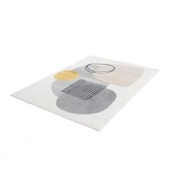 Abani Rugs DECO DEC130A Cream 7 ft. 9 in. x 10 ft. 2 in. Minimalist Geometric Area Rug -Abani Sales cream abani area rugs dec130a 8 44 1000