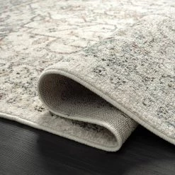 Milas Cream 5 ft. 3 ft. x 7 ft. 6 in. Oriental Polypropylene Area Rug by Abani 14 Milas Cream 5 ft. 3 ft. x 7 ft. 6 in. Oriental Polypropylene Area Rug by Abani -Abani Sales cream abani area rugs mil110a 5 4f 1000