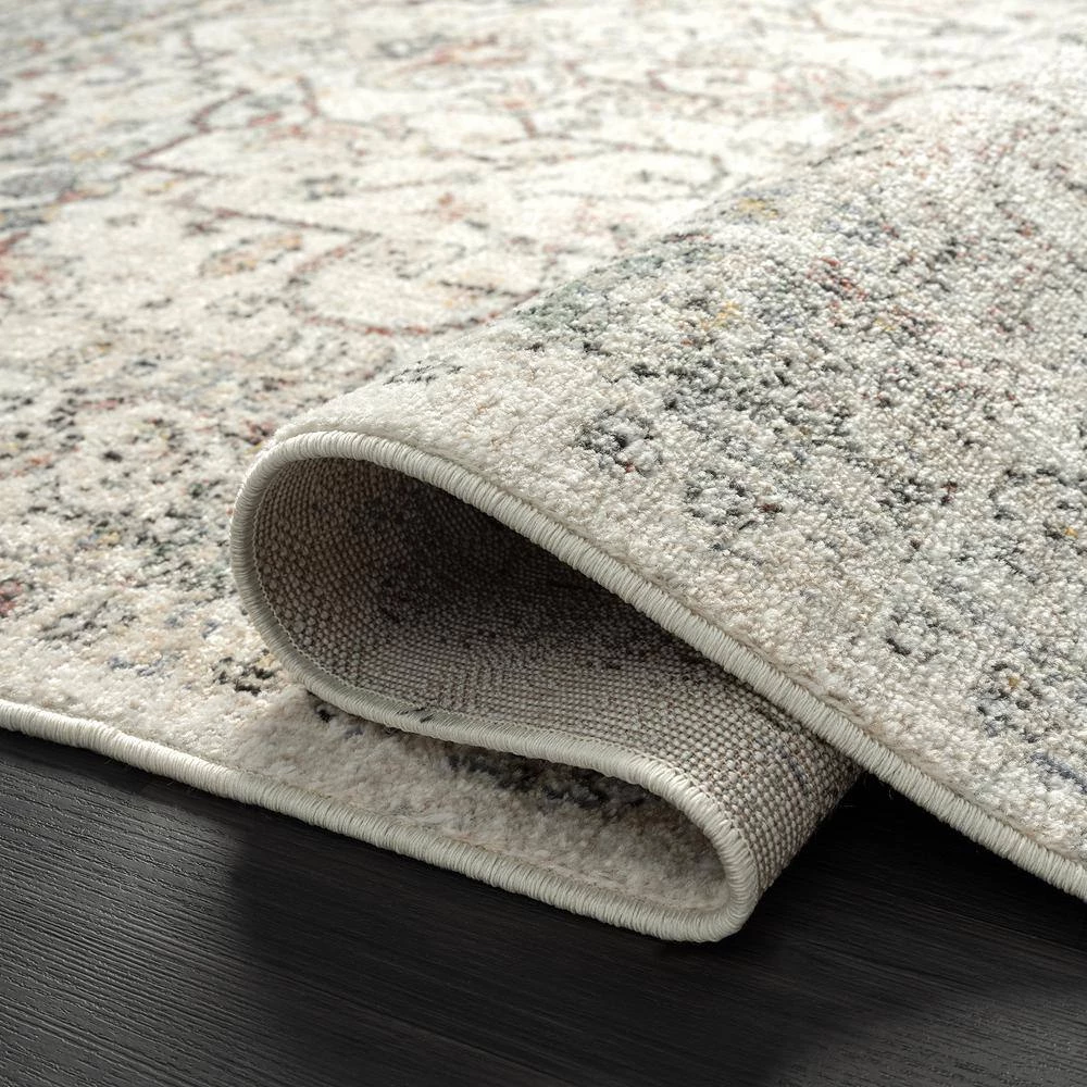 Milas Cream 5 ft. 3 ft. x 7 ft. 6 in. Oriental Polypropylene Area Rug by Abani 6 Milas Cream 5 ft. 3 ft. x 7 ft. 6 in. Oriental Polypropylene Area Rug by Abani - Image 4